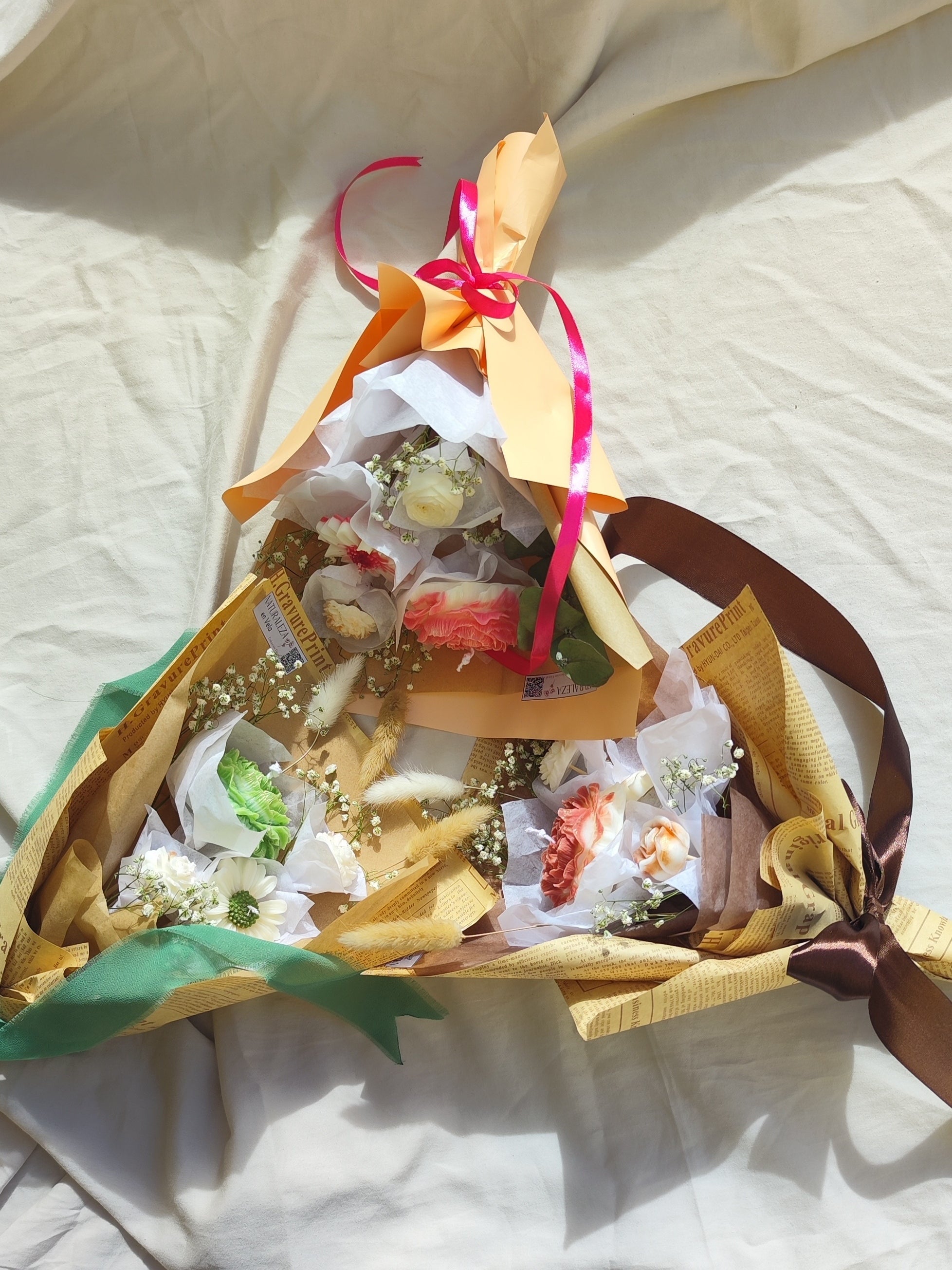Bouquet of Wax Flowers 