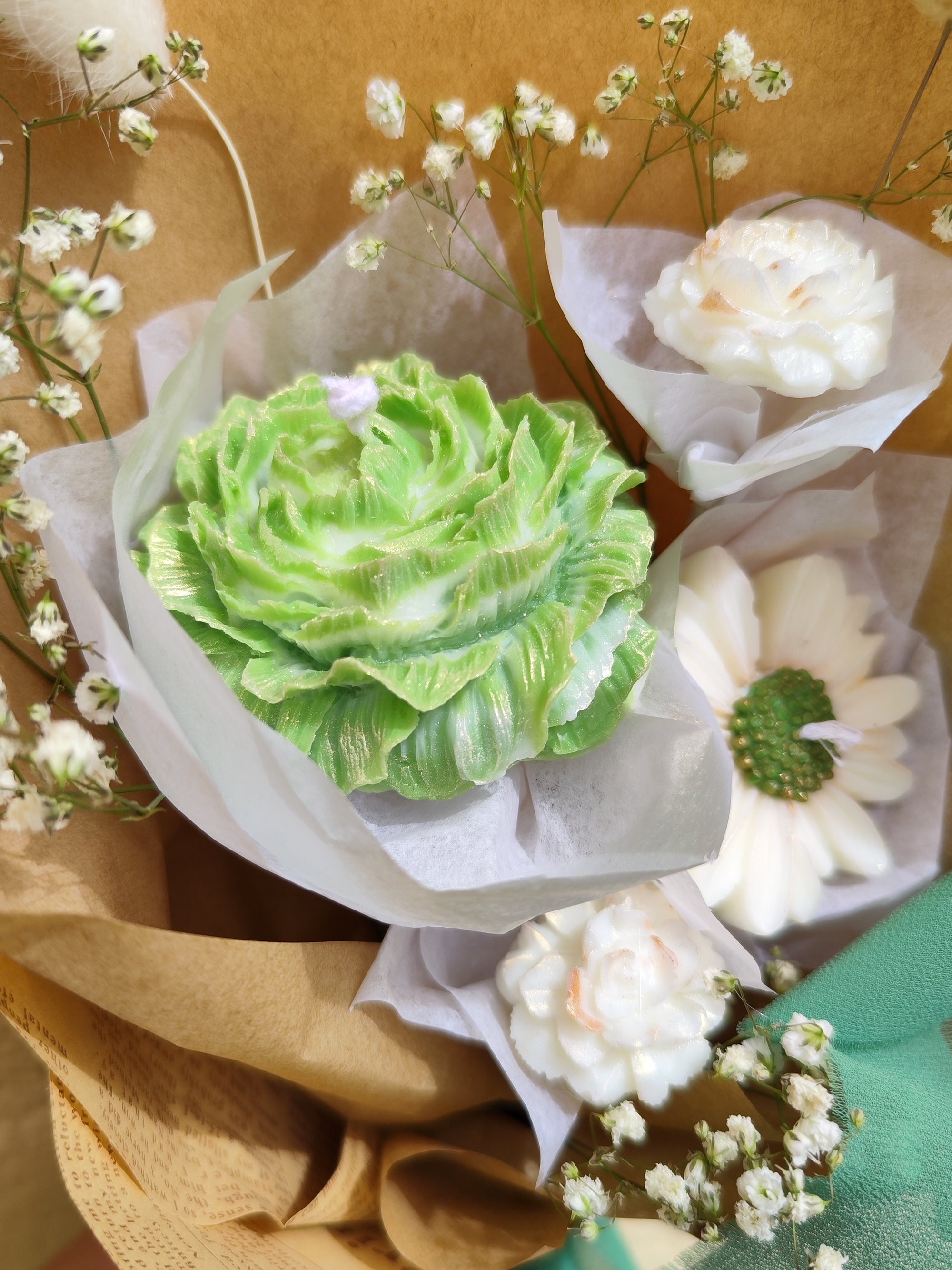 Bouquet of Wax Flowers 