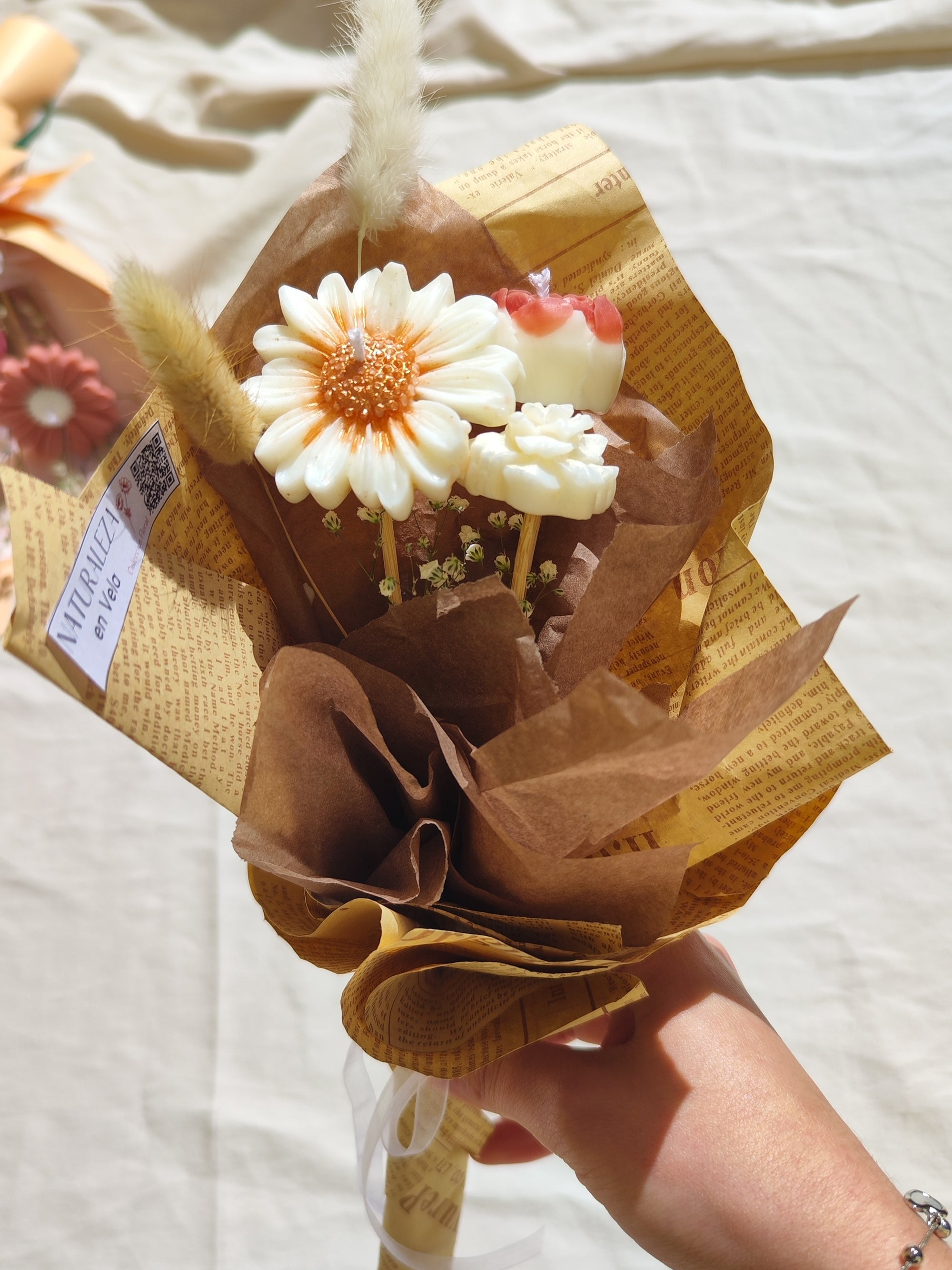 Bouquet of Wax Flowers 
