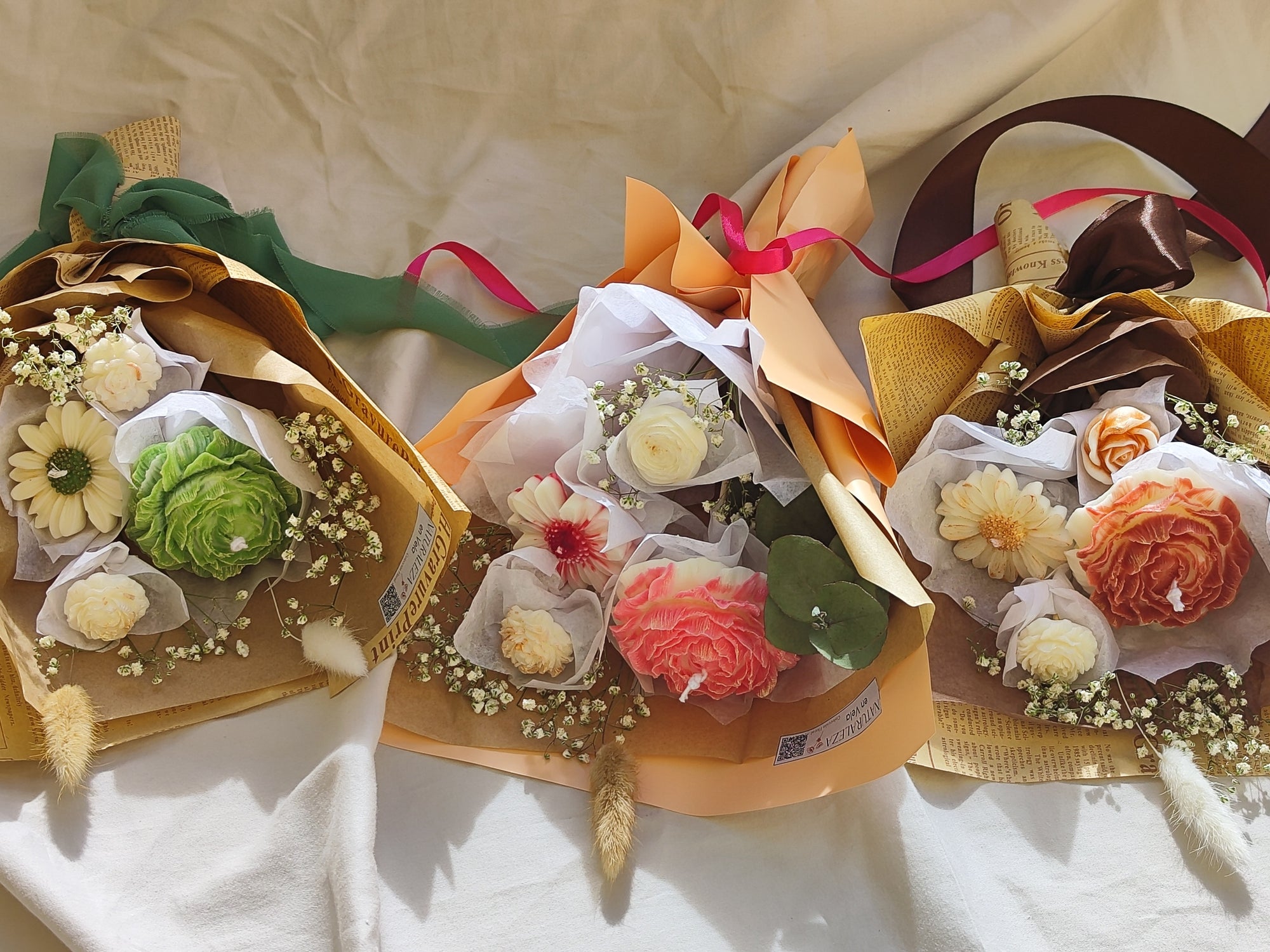 Bouquet of Wax Flowers 
