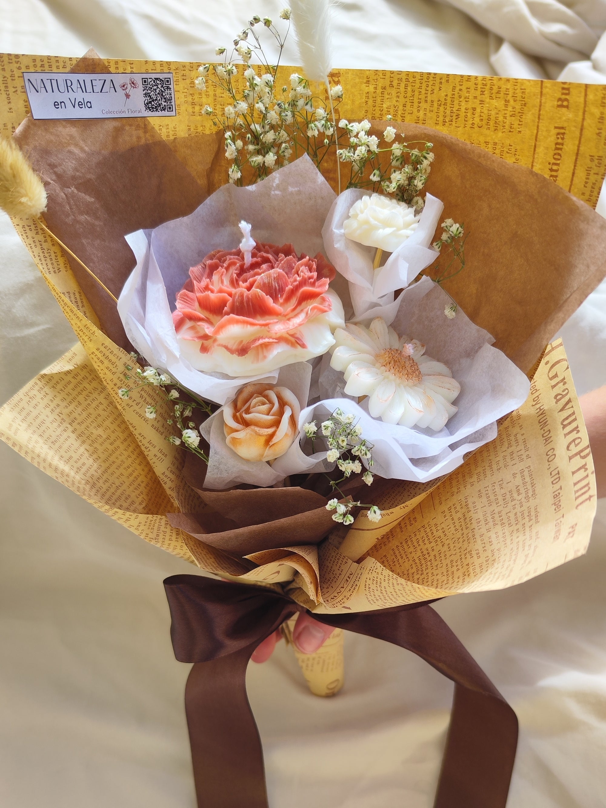 Bouquet of Wax Flowers 