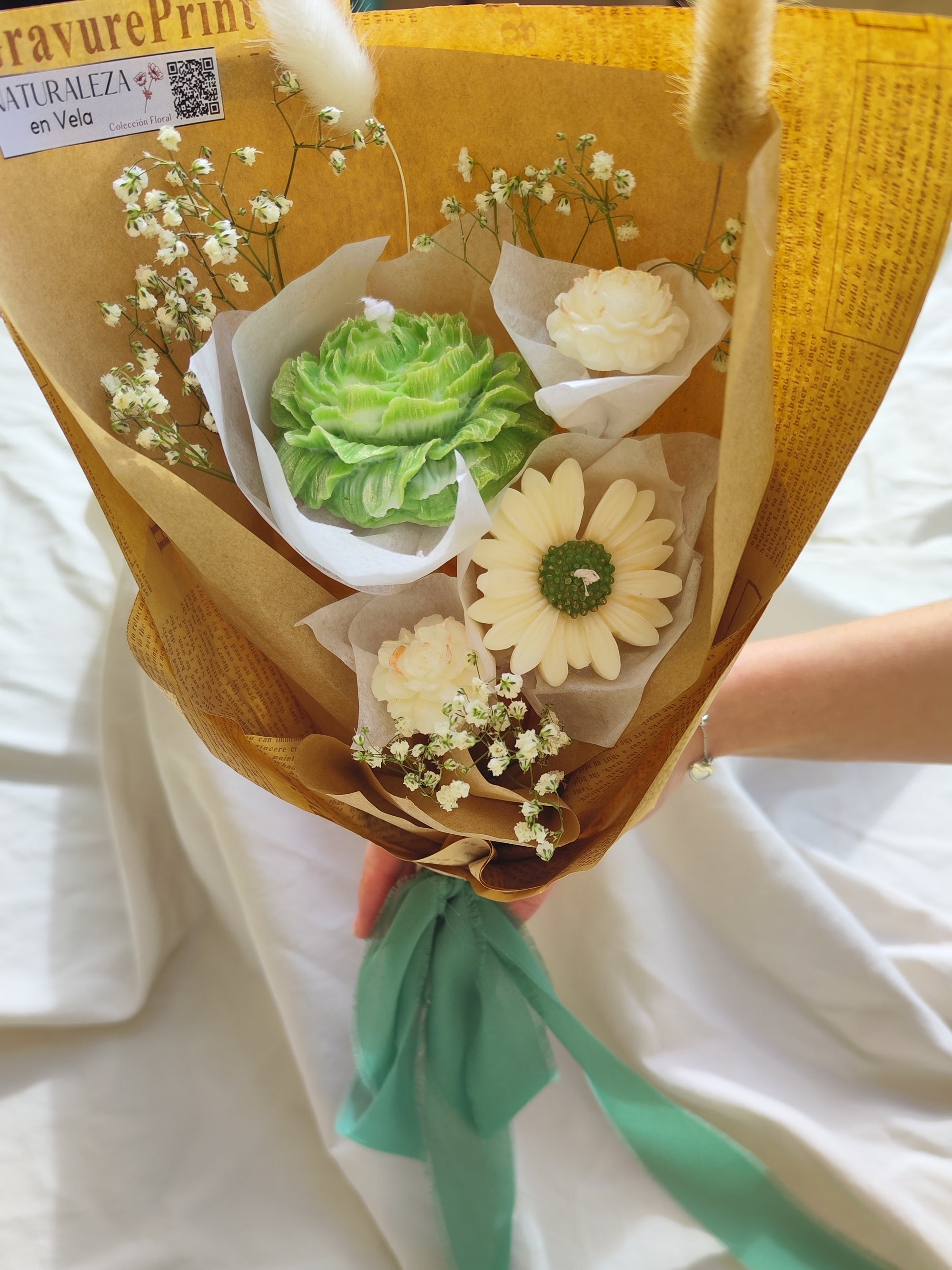 Bouquet of Wax Flowers 