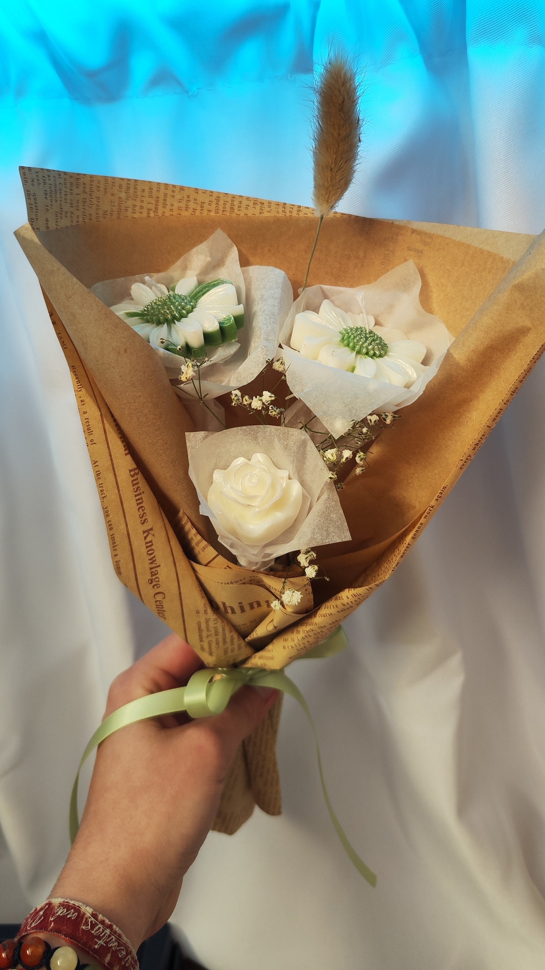 Bouquet of Wax Flowers 