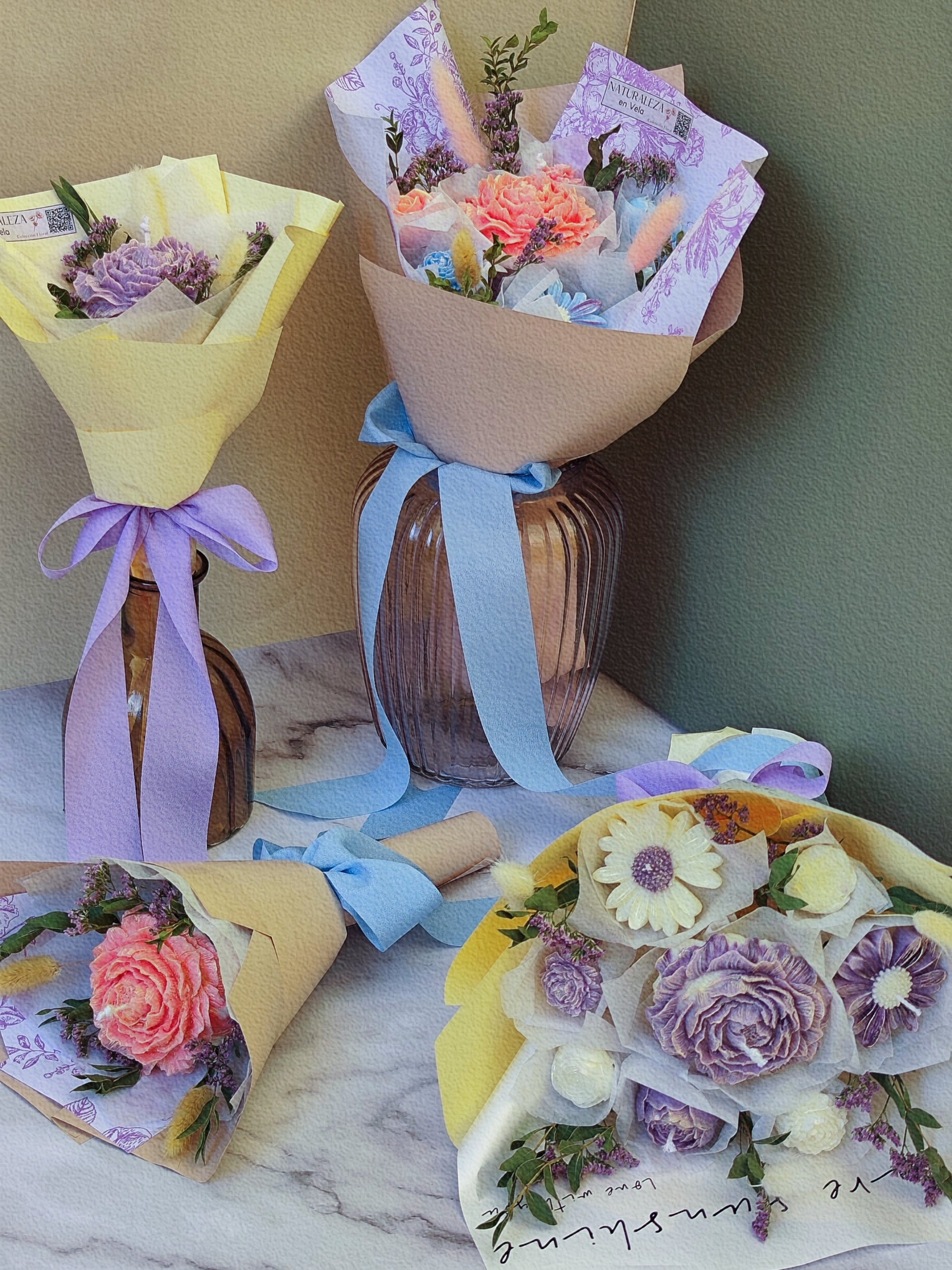 Wax Flower Bouquet: Bridgerton 