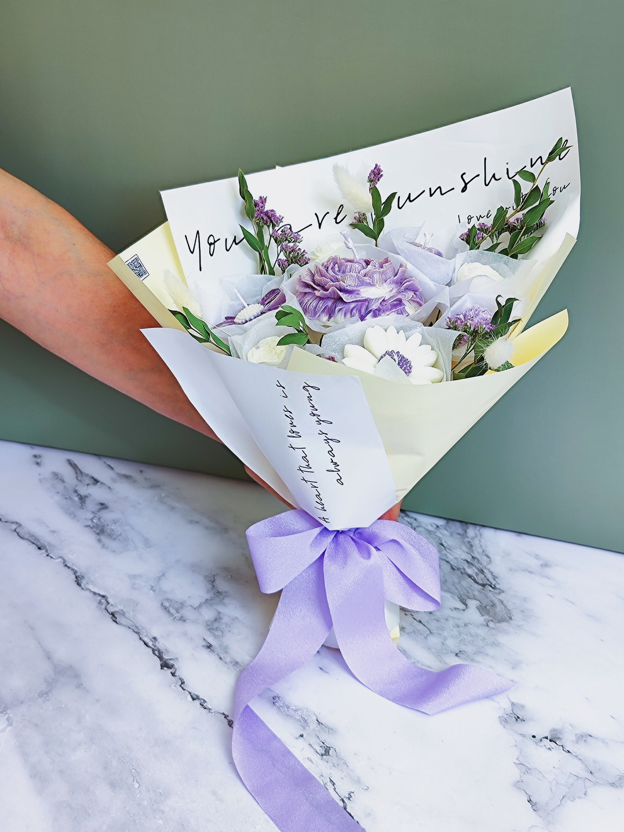 Wax Flower Bouquet: Royal 