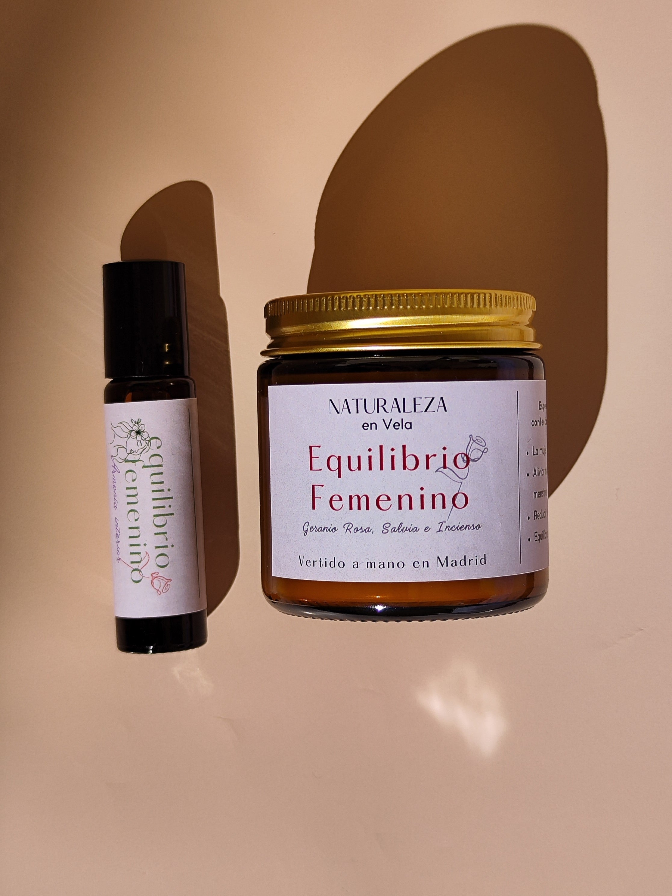 Equilibrio Femenino vela de aromaterapia
