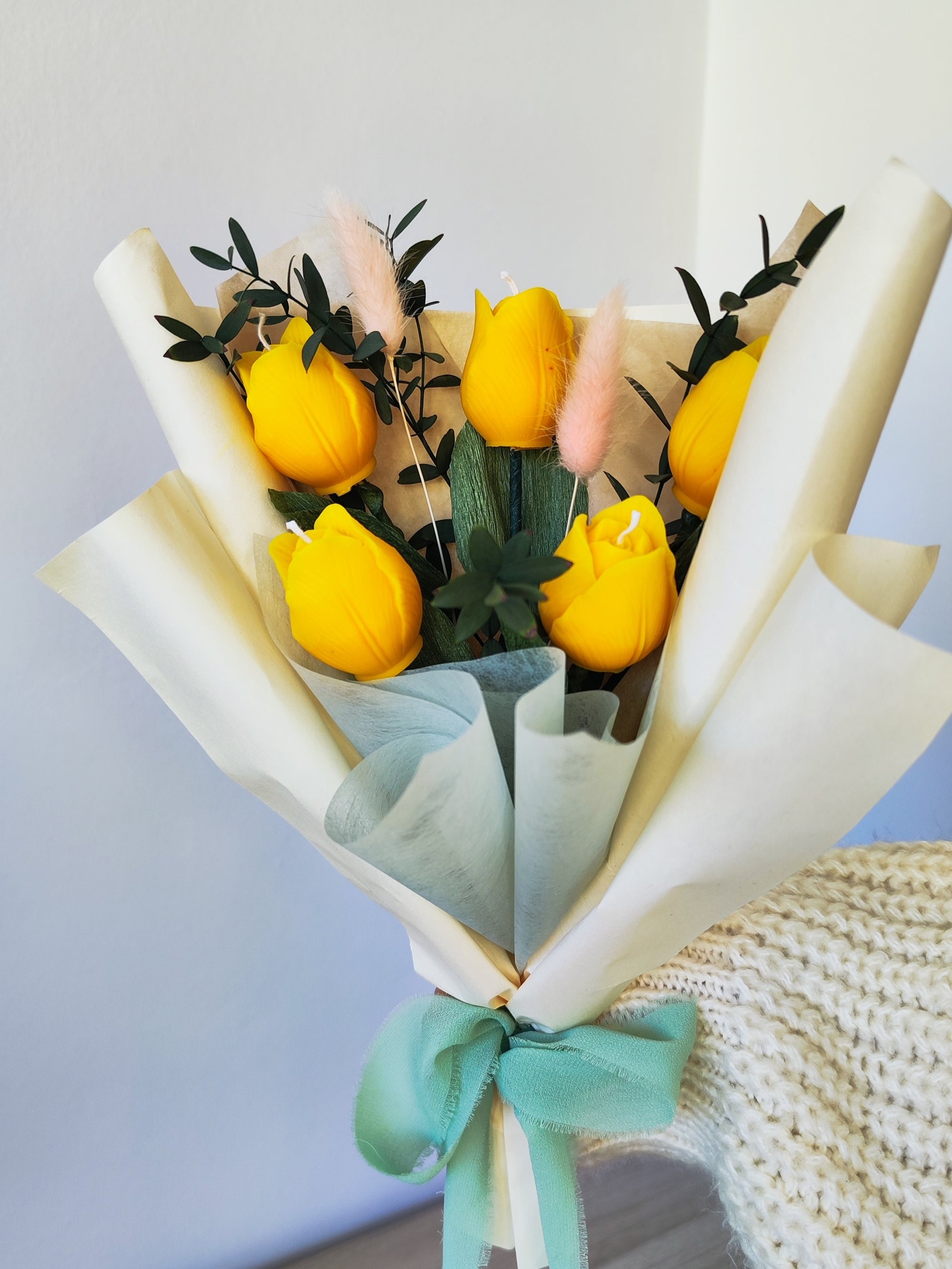 Bouquet of Yellow Aromatic Tulips