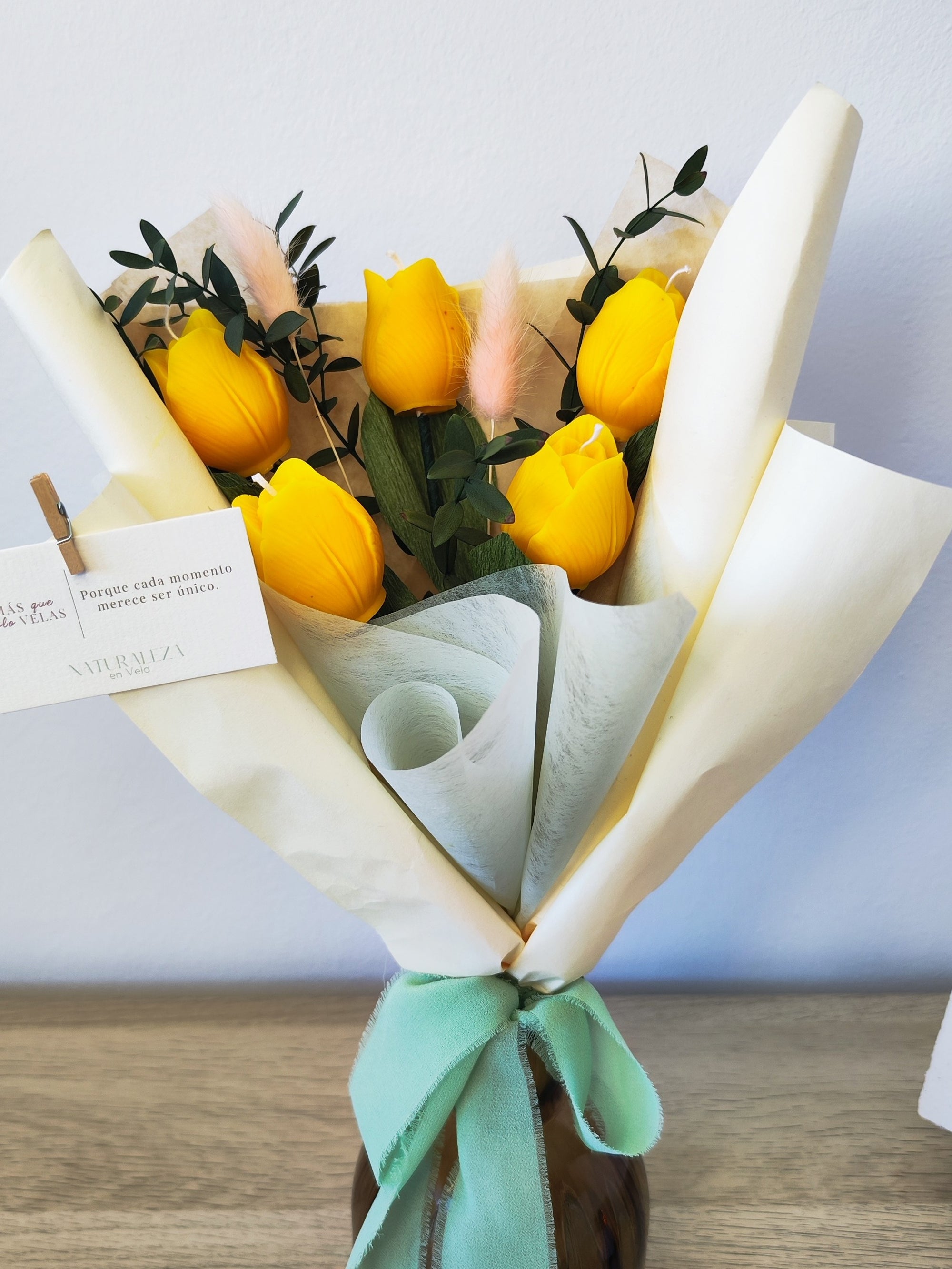 Bouquet of Yellow Aromatic Tulips