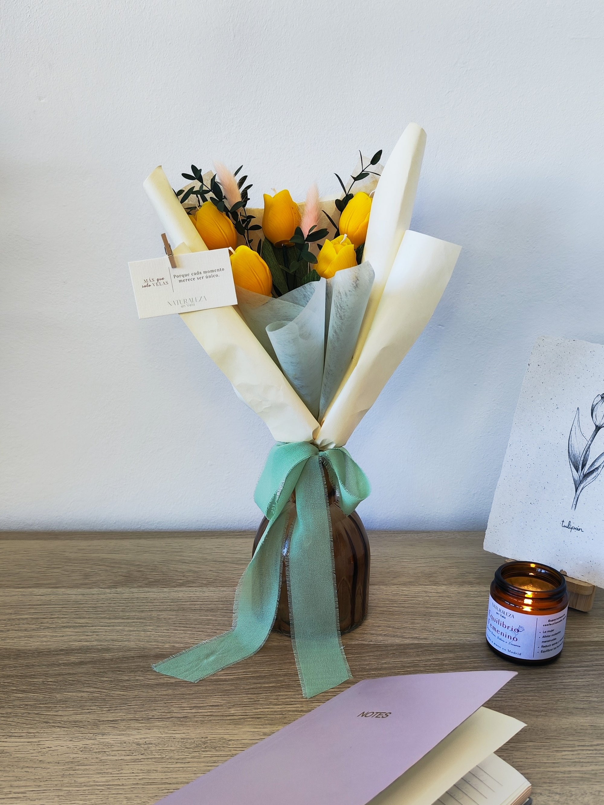 Bouquet of Yellow Aromatic Tulips