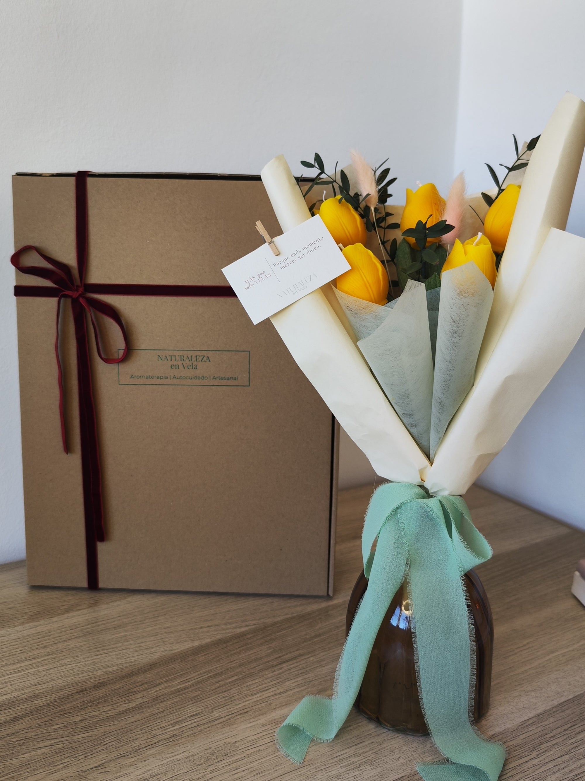 Bouquet of Yellow Aromatic Tulips