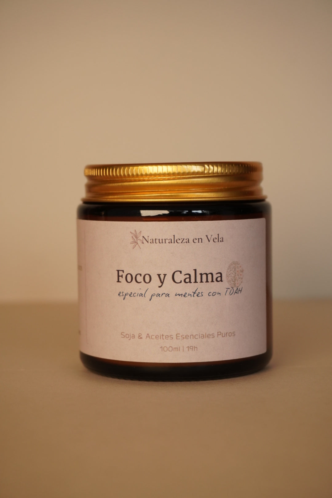 Foco y Calma vela de aromaterapia para mentes con TDAH