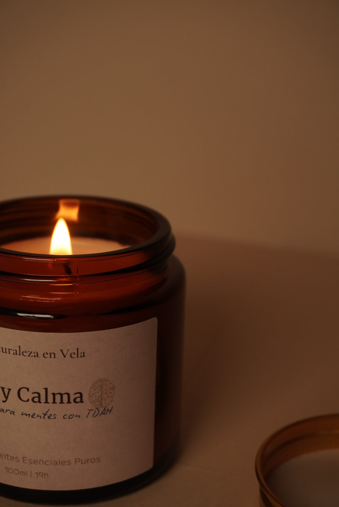 Foco y Calma vela de aromaterapia para mentes con TDAH