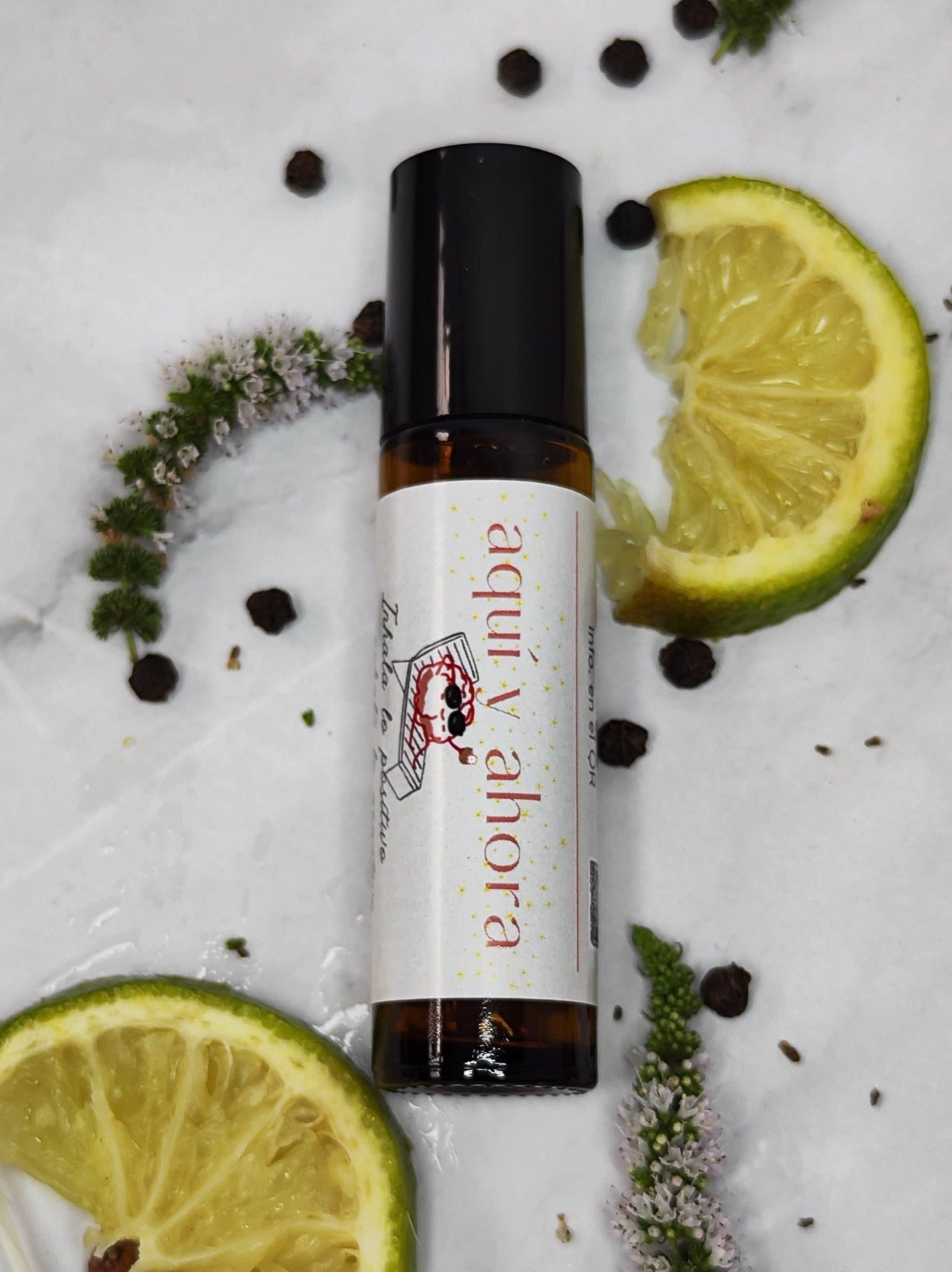 Aquí y Ahora roll-on de aromaterapia