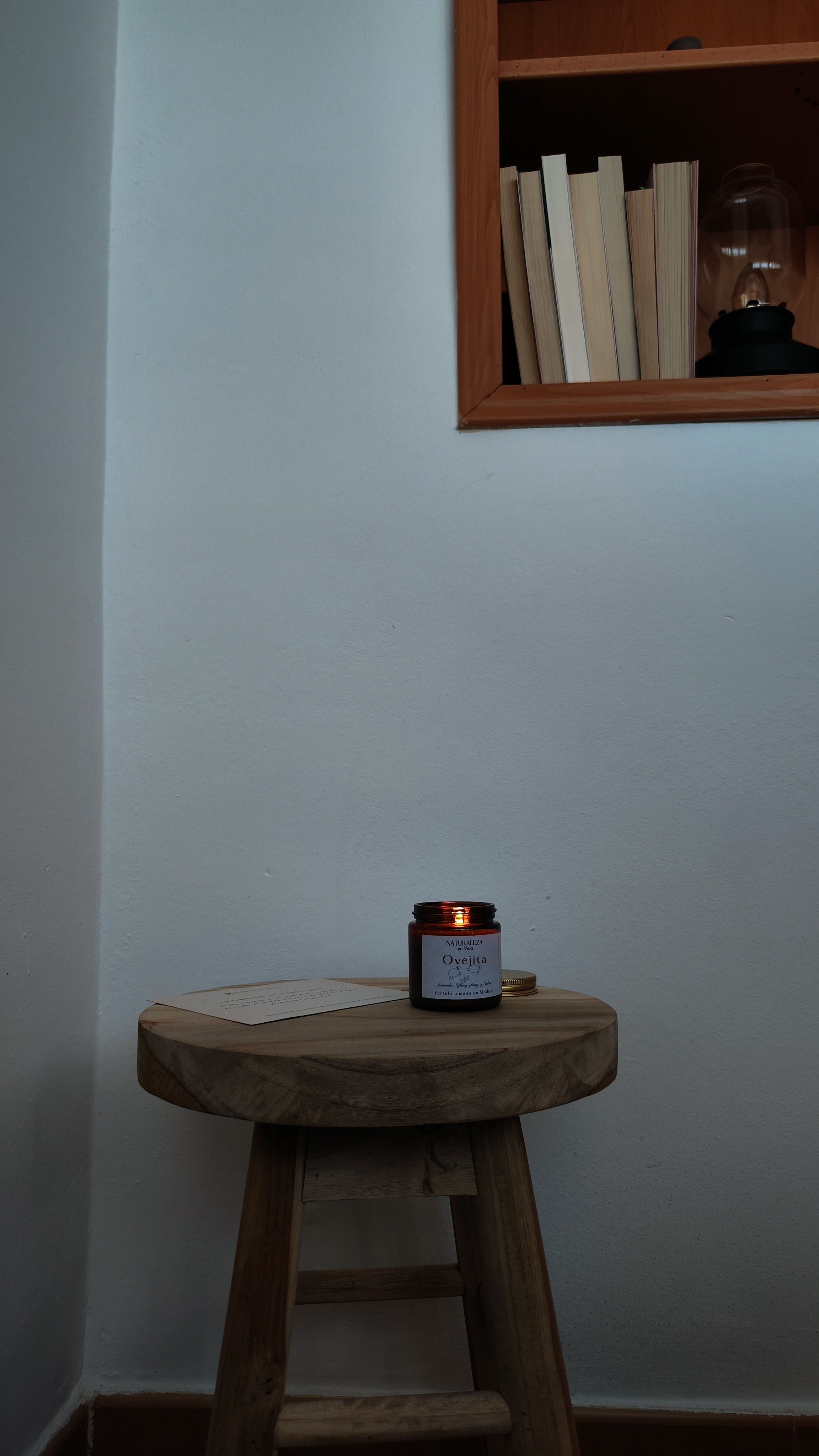 Ovejita vela de aromaterapia