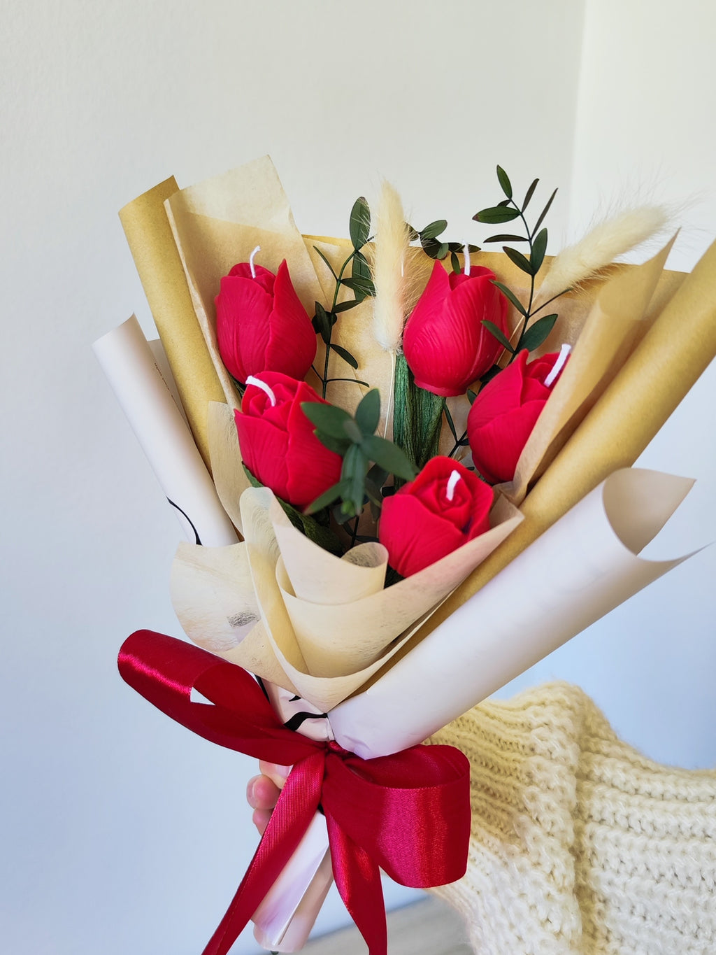 Bouquet of Red Aromatic Tulips