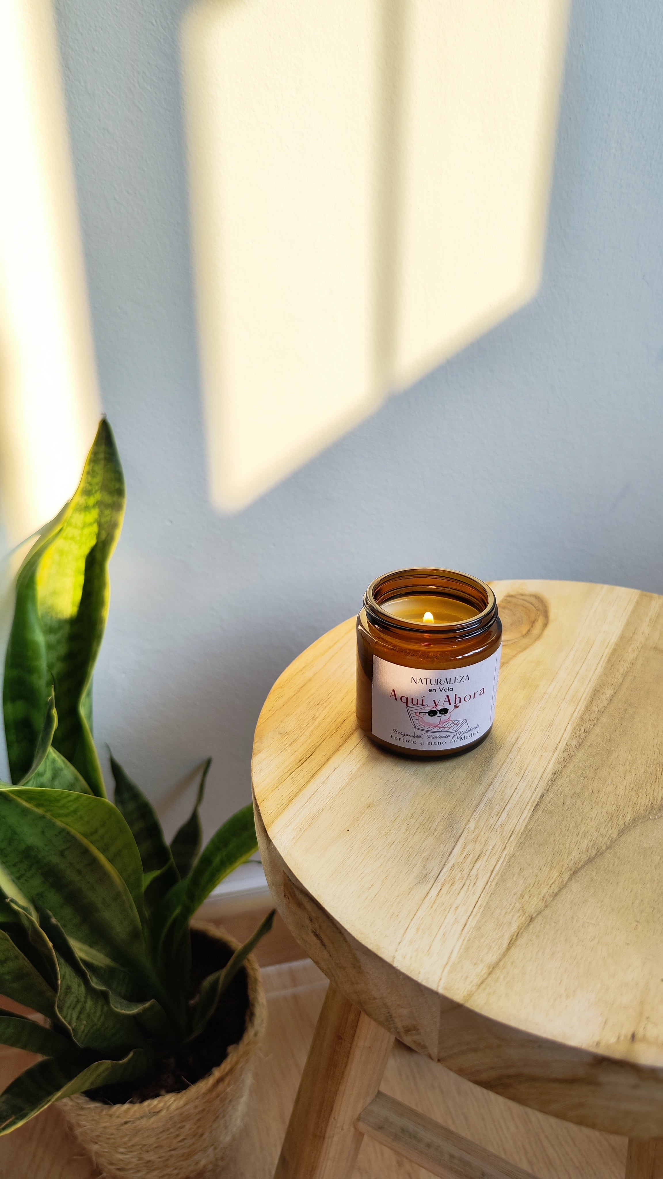 Aquí y Ahora vela de aromaterapia