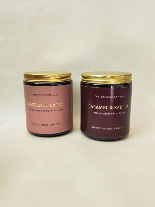 Caramel y Kahlua vela aromática de otoño