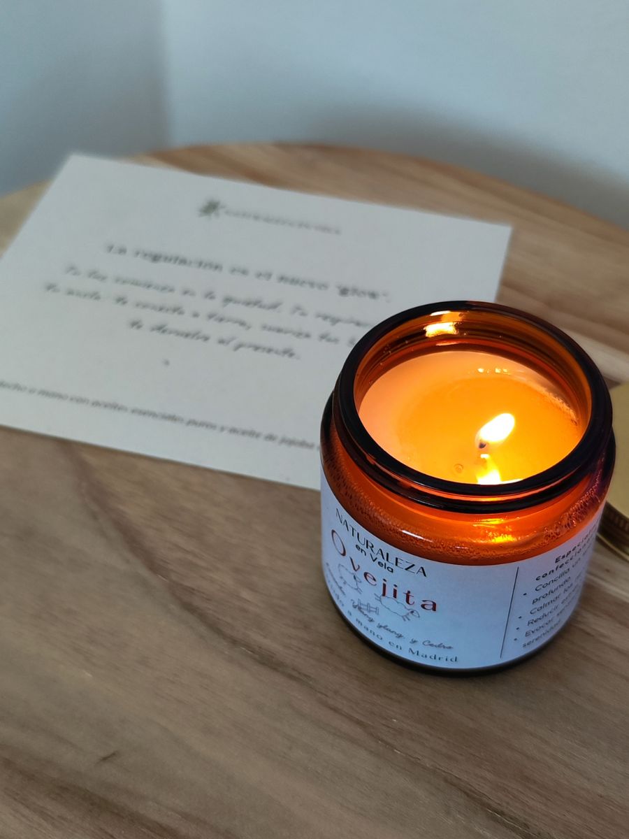 Ovejita vela de aromaterapia