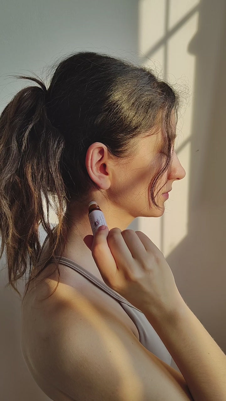 Ritual Enraizamiento: vela y rollon de aromaterapia