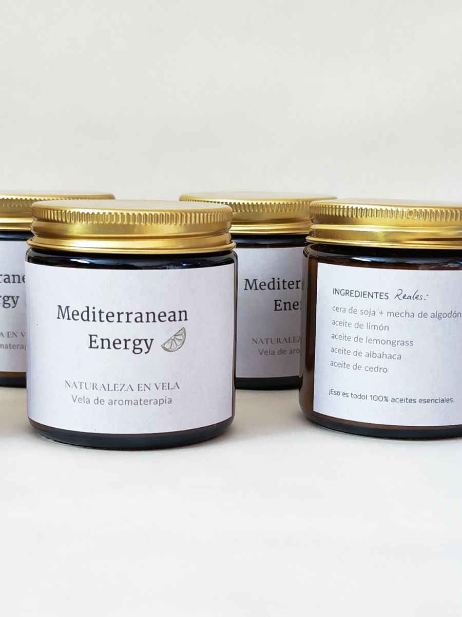 Mediterranean Energy vela de aromaterapia